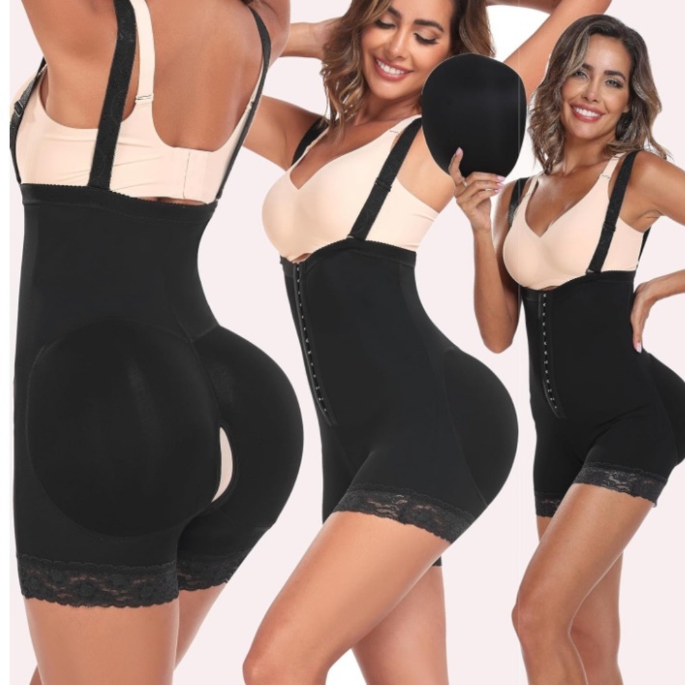 Women’s Lace 2PS Butt Lifter Enhancer Hip Padded Panties Size XXXL